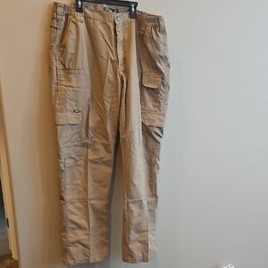 SOG Men's Khaki Cargo Pants with Multiple Pockets
